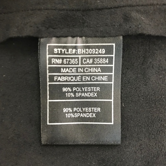 NEW BB Dakota Studded Faux Suede Skirt Black Sz 4 - Picture 7 of 8